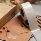 Наклейка прозрачная прямоугольная 4 х 9 см, 300 шт. - Фото 1