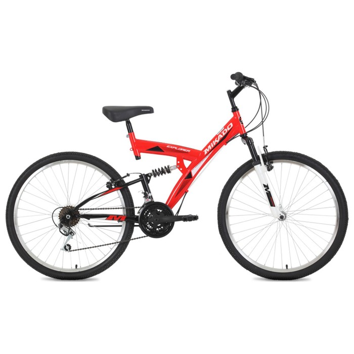 Велосипед 26" Mikado Explorer, 2022, цвет красный, размер рамы 18" - Фото 1