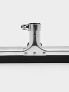 Водосгон для пола, основание нержавеющая сталь, стяжной хомут, 45 см - Фото 4