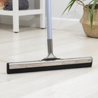 Водосгон для пола с металлическим черенком, основание нержавеющая сталь, 45 см - Фото 1