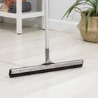 Водосгон для пола с металлическим черенком, основание нержавеющая сталь, 55 см - Фото 1