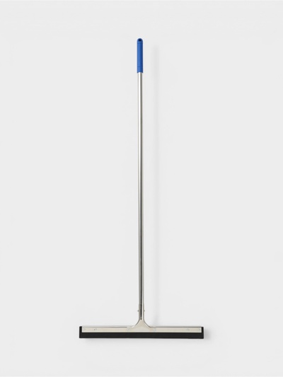 Водосгон для пола с металлическим черенком, основание нержавеющая сталь, 55 см