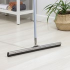 Водосгон для пола с металлическим черенком, основание нержавеющая сталь, 75 см - Фото 1