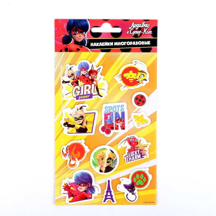 Наклейки вспененные «Леди Баг и Супер-Кот» - Фото 1