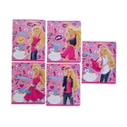 Тетрадь 24 листа клетка Barbie, обложка мелованный картон, полный УФ-лак, МИКС - Фото 1