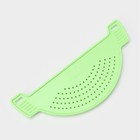 Дуршлаг на кастрюлю, d=28 см, зелёный - Фото 5