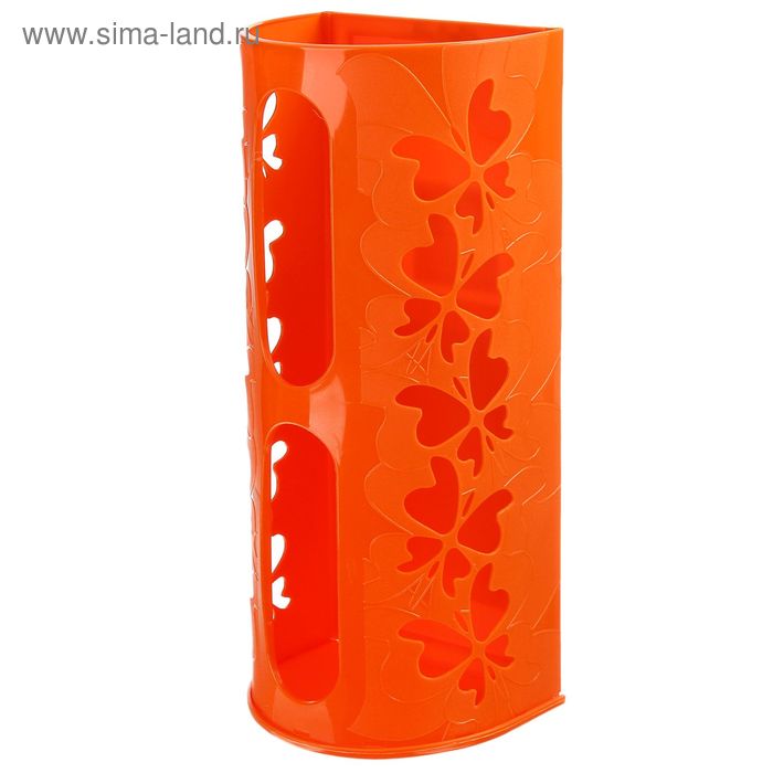 Корзина для пакетов Fly, 16,8×13,3×37,5 см, цвет оранжевый - Фото 1