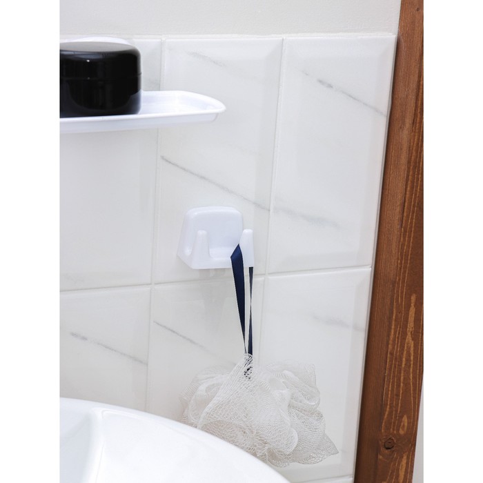 Набор для ванной комнаты, цвет белый - фото 1886165063