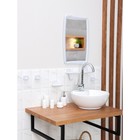 Набор для ванной комнаты, цвет белый мрамор - фото 8389376
