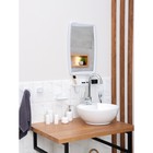 Набор для ванной комнаты, цвет белый мрамор - Фото 4
