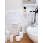 Набор для ванной комнаты, цвет белый мрамор - Фото 8