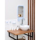 Набор для ванной комнаты Optima, цвет светло-голубой - фото 299369388