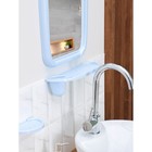 Набор для ванной комнаты Optima, цвет светло-голубой - Фото 3