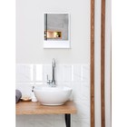 Зеркало с полочкой для ванной комнаты Tokyo, пластик, снежно-белый - Фото 3