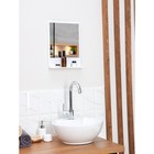 Зеркало с полочкой для ванной комнаты Tokyo, пластик, снежно-белый - Фото 5