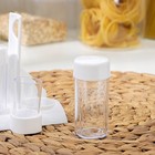 Набор для специй пластиковый BEROSSI «Рондо. Презент», 3 шт., на подставке с салфетницей, белый - Фото 3