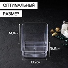 Органайзер для специй Alt, 15.8×14.9×13.2 см, пластик, прозрачный - Фото 4