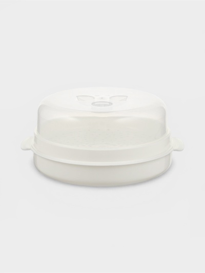 Пароварка для СВЧ-печи BEROSSI «Экспресс», 23×25.8×11.4 см, пластик, слоновая кость