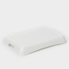 Поднос с ручками BEROSSI «Рондо», пластик, 42.2×28.2×5.2 см, белый - Фото 4