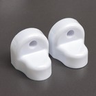 Полка угловая «Элансия», 24×24×98.2 см, 4-х ярусная, белая - Фото 10