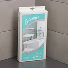 Полка угловая «Элансия», 24×24×98.2 см, 4-х ярусная, белая - Фото 11