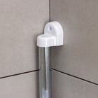 Полка угловая «Элансия», 24×24×98.2 см, 4-х ярусная, белая - Фото 4