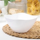 Салатник пластиковый BEROSSI «Рондо», 1 л, белый - Фото 1