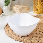 Салатник пластиковый BEROSSI «Рондо», 1 л, белый - Фото 2