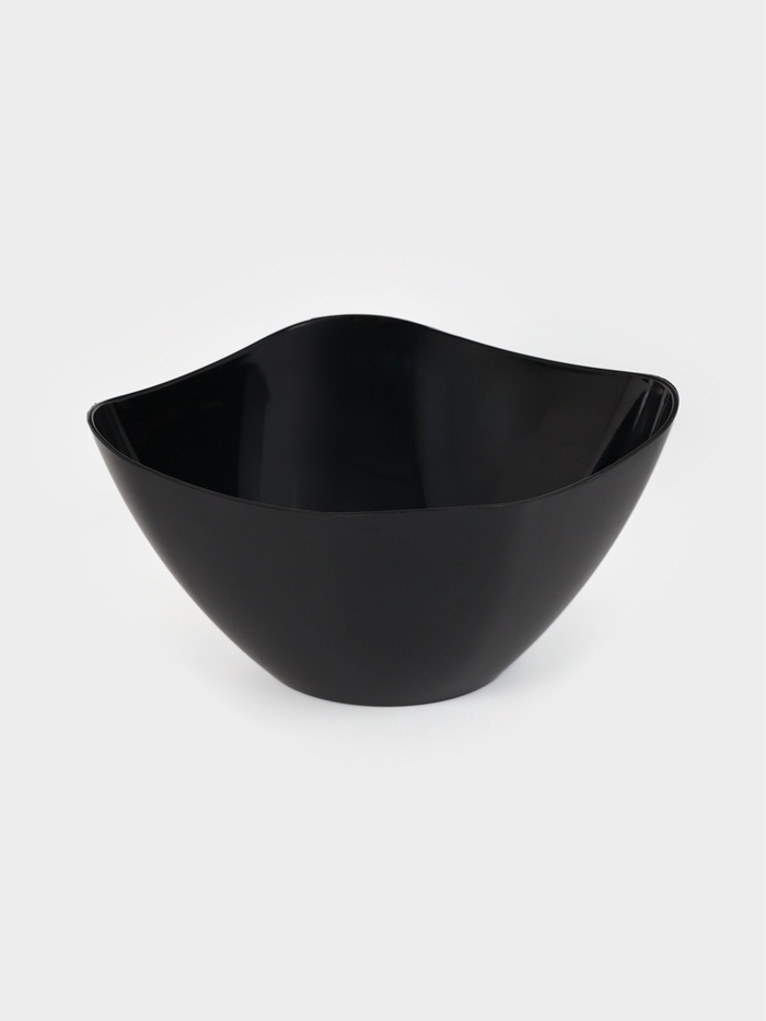 Салатник пластиковый BEROSSI «Рондо», 1 л, чёрный - Фото 1