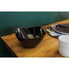 Салатник пластиковый BEROSSI «Рондо», 1 л, чёрный - Фото 5