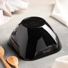 Салатник пластиковый BEROSSI «Рондо», 1 л, чёрный - Фото 3