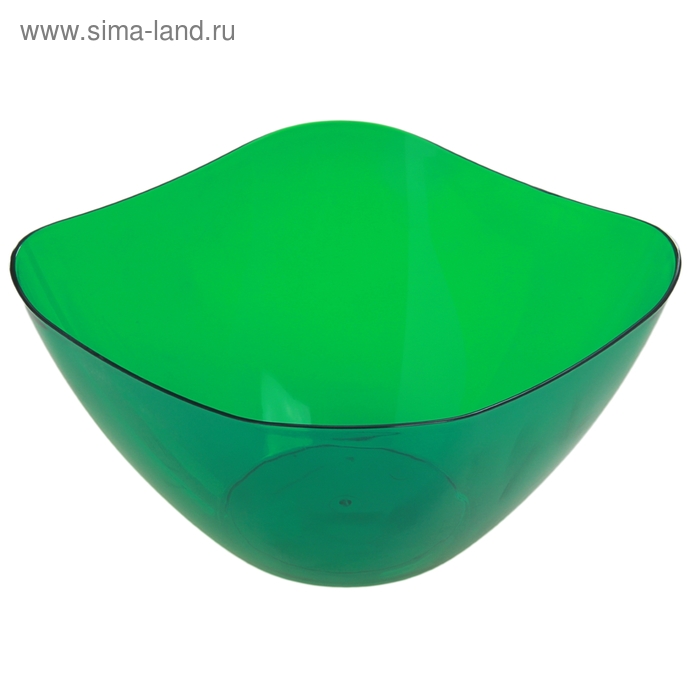 Салатник 2 л Ice, зеленый - Фото 1