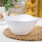 Салатник пластиковый BEROSSI «Рондо», 2 л, белый - Фото 1