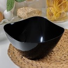 Салатник пластиковый BEROSSI «Рондо», 2 л, чёрный - Фото 2