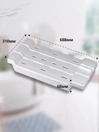 Сиденье для ванны, пластик, 68 см, белое - Фото 7