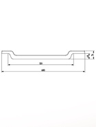 Сиденье для ванны, пластик, 68 см, белое - Фото 8