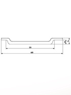 Сиденье для ванны, пластик, 68 см, белое - Фото 9