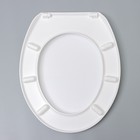 Сиденье для унитаза с крышкой, снежно-белое - Фото 4