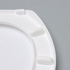 Сиденье для унитаза с крышкой, снежно-белое - Фото 5