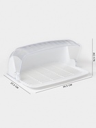 Хлебница пластиковая BEROSSI «Рондо», 34.5×27.3×16.5 см, белая - Фото 2