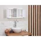 Шкафчик зеркальный для ванной комнаты «Арго», подвесной, снежно-белый - Фото 5