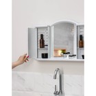 Шкафчик зеркальный для ванной комнаты «Арго», цвет белый мрамор - Фото 11