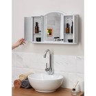 Шкафчик зеркальный для ванной комнаты «Арго», подвесной, белый мрамор - Фото 12