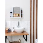 Шкафчик для ванной комнаты c зеркалом «Орион», цвет белый мрамор - Фото 11