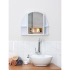 Шкафчик для ванной комнаты c зеркалом «Орион», цвет белый мрамор - Фото 4
