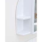 Шкафчик для ванной комнаты c зеркалом «Орион», цвет белый мрамор - Фото 5