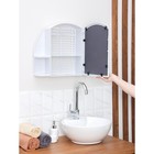 Шкафчик для ванной комнаты c зеркалом «Орион», цвет белый мрамор - Фото 6