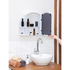 Шкафчик для ванной комнаты c зеркалом «Орион», цвет белый мрамор - Фото 7