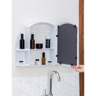 Шкафчик для ванной комнаты c зеркалом «Орион», цвет белый мрамор - Фото 8