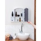 Шкафчик для ванной комнаты c зеркалом «Орион», цвет белый мрамор - Фото 9